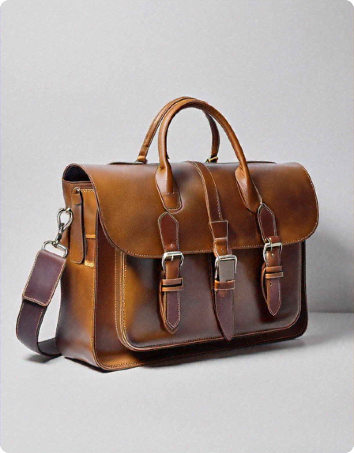 Leather satchel