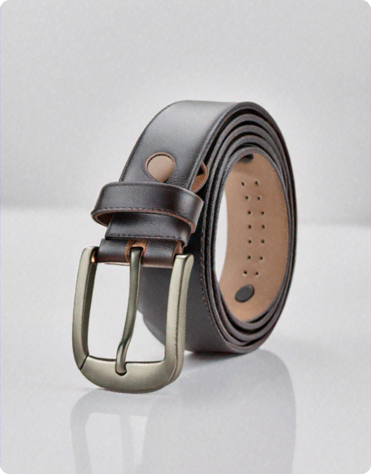 Leather belt