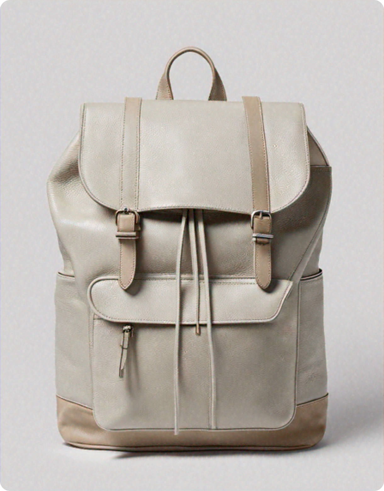 Leather backpack